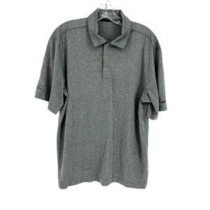 Nike Golf Dri-fit Polo Mens Short Sleeve Medium Gray Pullover Casual *